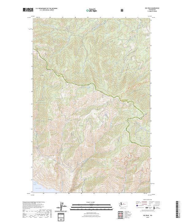 Oss Peak, WA — USGS 7.5-minute topo (2023)