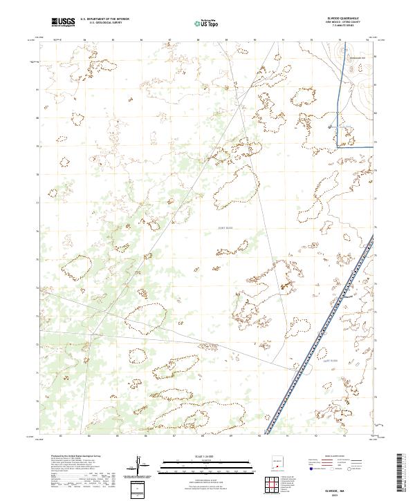 Elwood, NM — USGS 7.5-minute topo (2023)