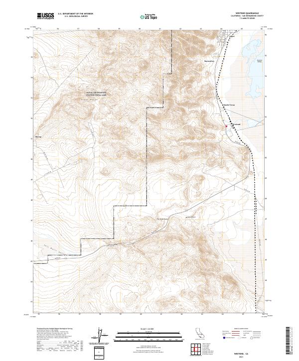 Westend, CA — USGS 7.5-minute topo (2021)