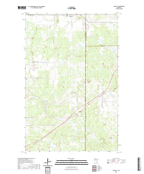 Funkley, MN — USGS 7.5-minute topo (2022)