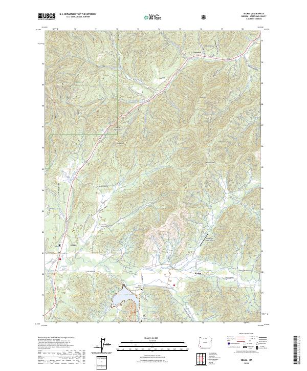 Selma, OR — USGS 7.5-minute topo (2024)