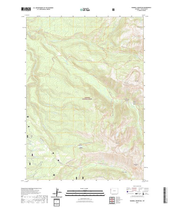 Rammell Mountain, WY — USGS 7.5-minute topo (2021)