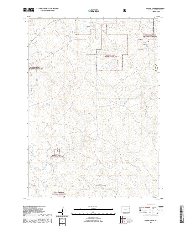 Dupont Creek, WY — USGS 7.5-minute topo (2021)