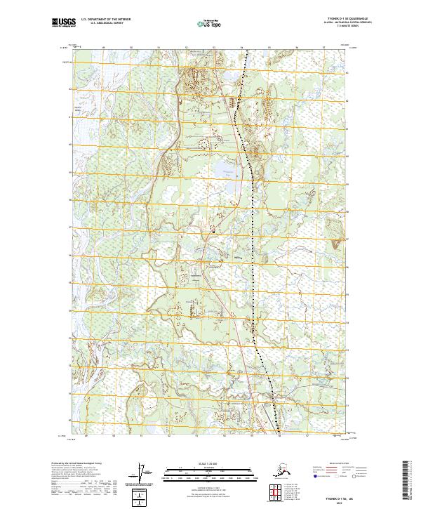 Tyonek D-1 SE, AK — USGS 7.5-minute topo (2023)