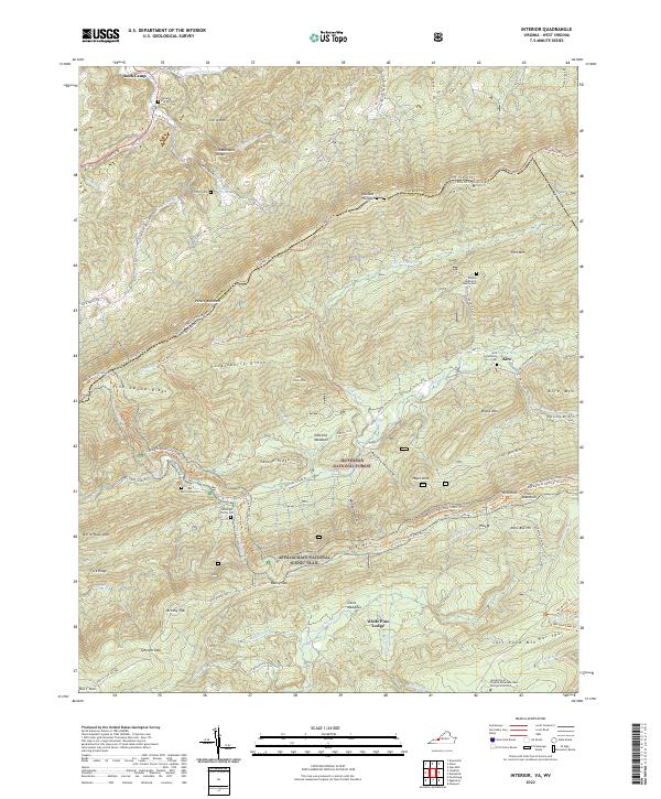 Interior, VA-WV — USGS 7.5-minute topo (2022)