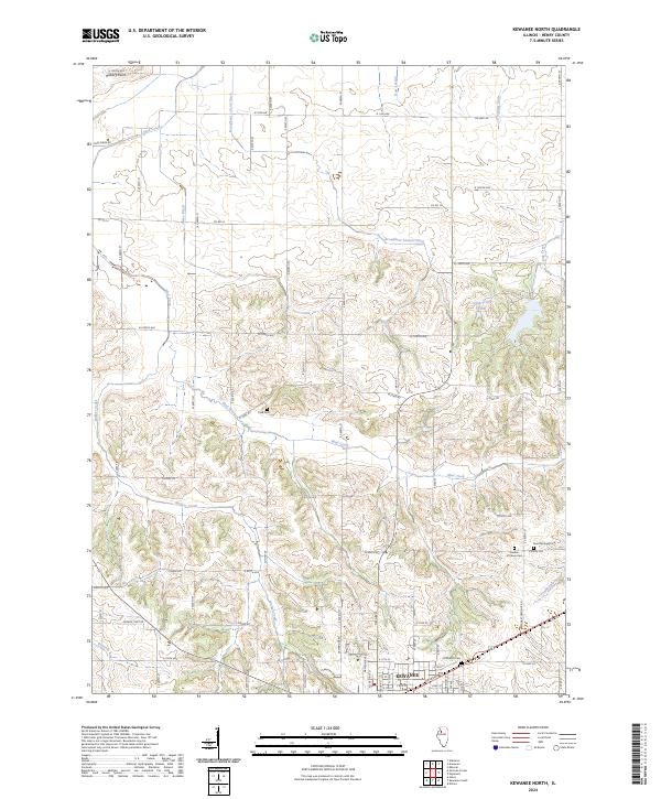 Kewanee North, IL — USGS 7.5-minute topo (2024)