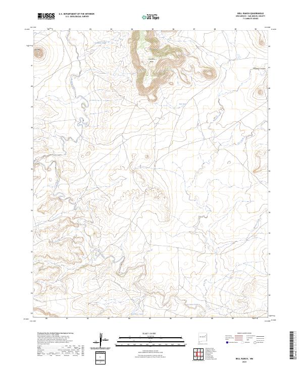 Bell Ranch, NM — USGS 7.5-minute topo (2023)