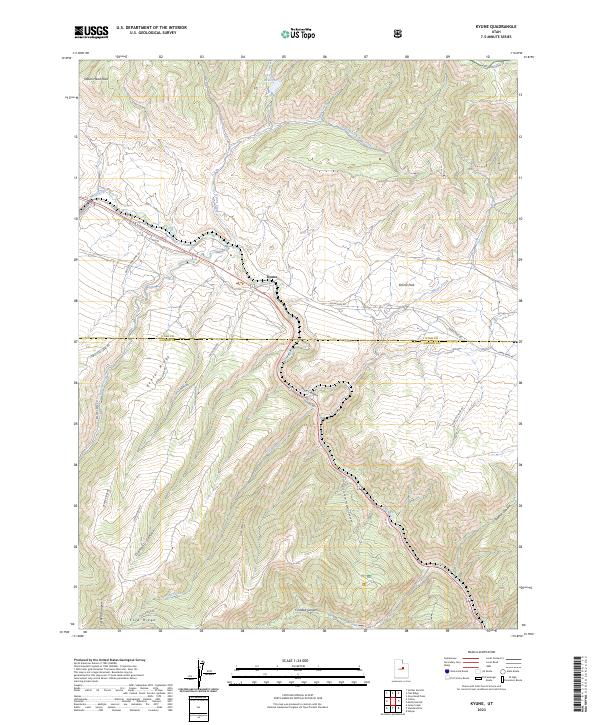 Kyune, UT — USGS 7.5-minute topo (2023)