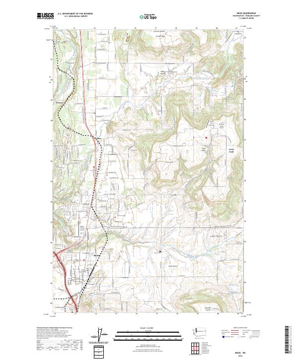 Mead, WA — USGS 7.5-minute topo (2023)