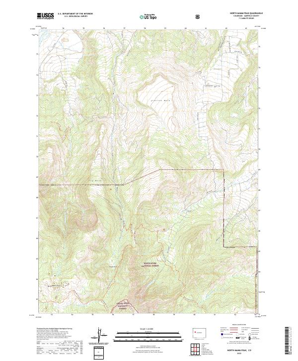 North Mamm Peak, CO — USGS 7.5-minute topo (2022)