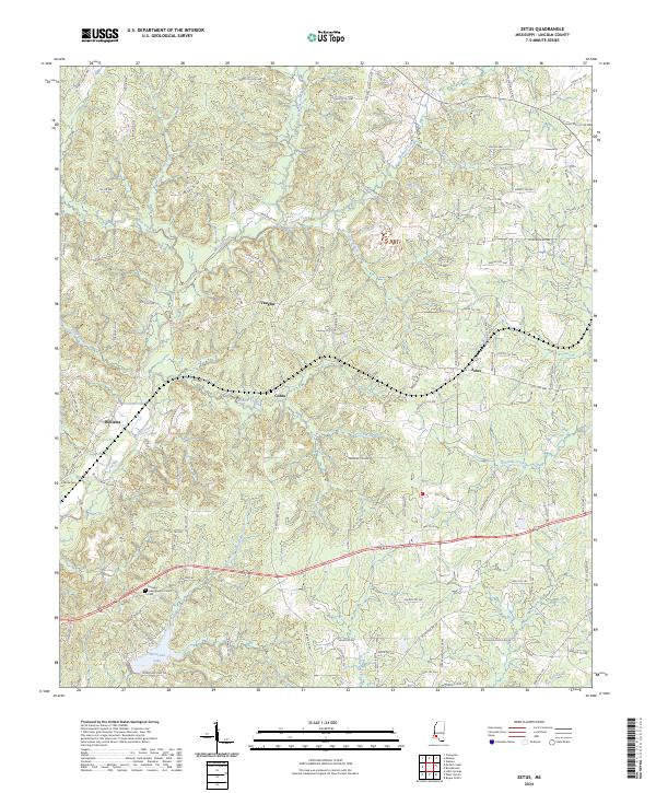 Zetus, MS — USGS 7.5-minute topo (2024)