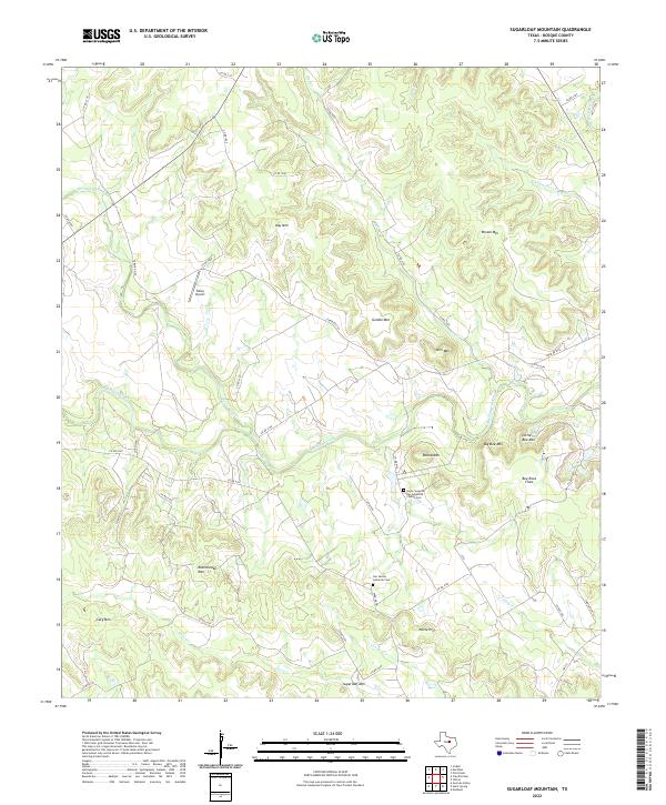 Sugarloaf Mountain, TX — USGS 7.5-minute topo (2022)
