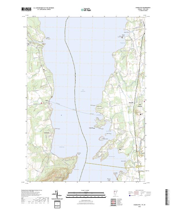 Charlotte, VT-NY — USGS 7.5-minute topo (2024)
