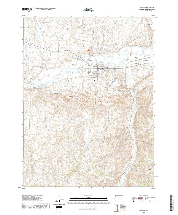 Rangely, CO — USGS 7.5-minute topo (2022)