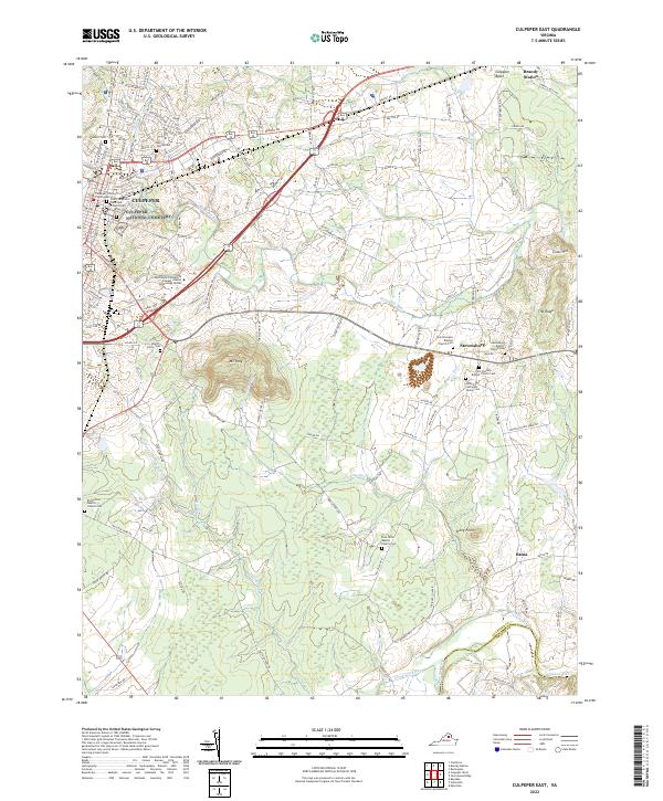 Culpeper East, VA — USGS 7.5-minute topo (2022)