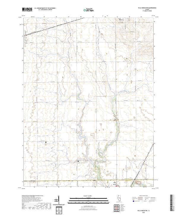 Villa Grove NW, IL — USGS 7.5-minute topo (2024)