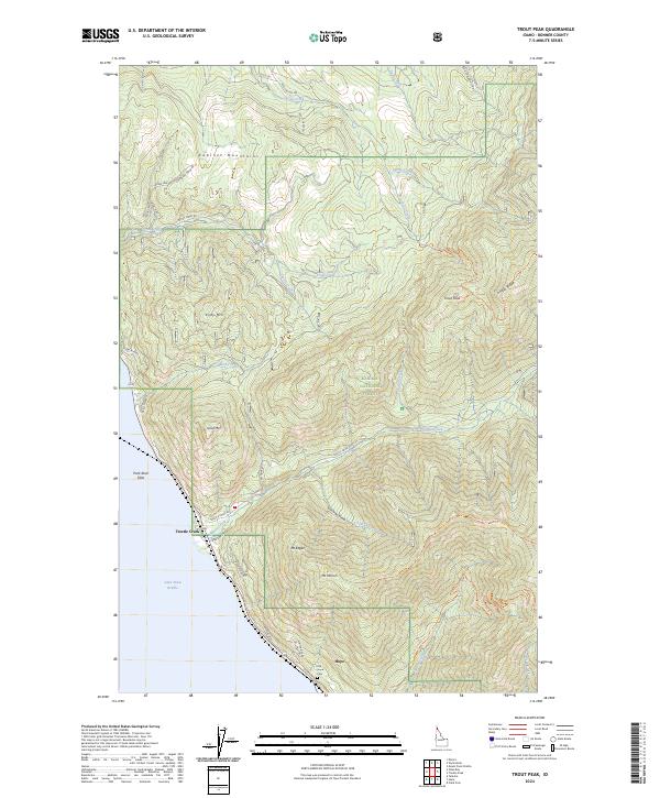 Trout Peak, ID — USGS 7.5-minute topo (2024)