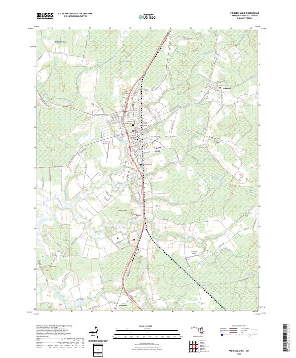 Princess Anne, MD — USGS 7.5-minute topo (2023)