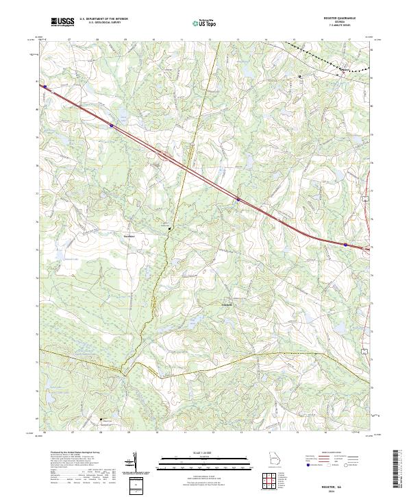 Register, GA — USGS 7.5-minute topo (2024)