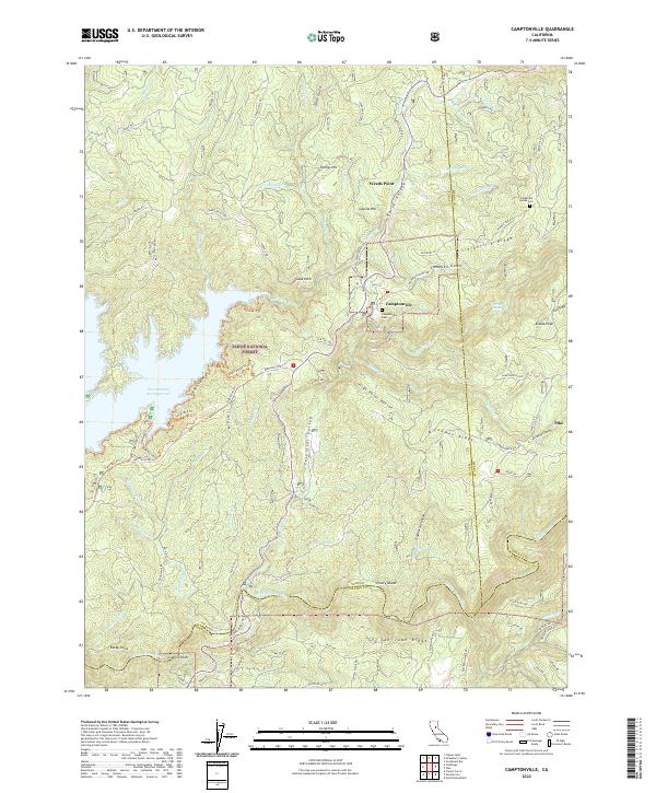 Camptonville, CA — USGS 7.5-minute topo (2022)