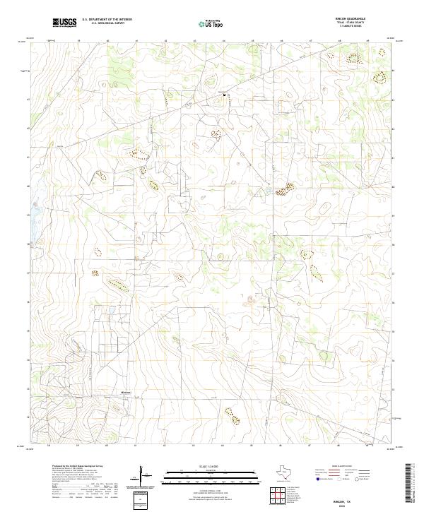 Rincon, TX — USGS 7.5-minute topo (2022)