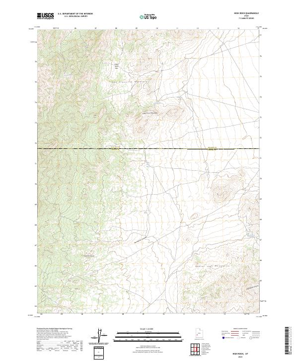 High Rock, UT — USGS 7.5-minute topo (2023)