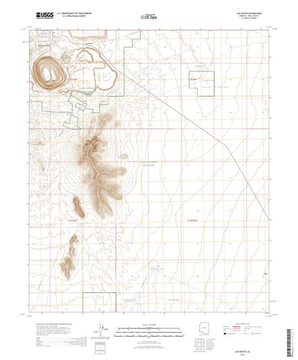 Ajo South, AZ — USGS 7.5-minute topo (2026)