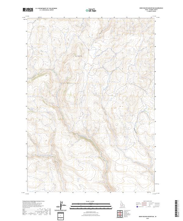 Deer Heaven Mountain, ID — USGS 7.5-minute topo (2023)