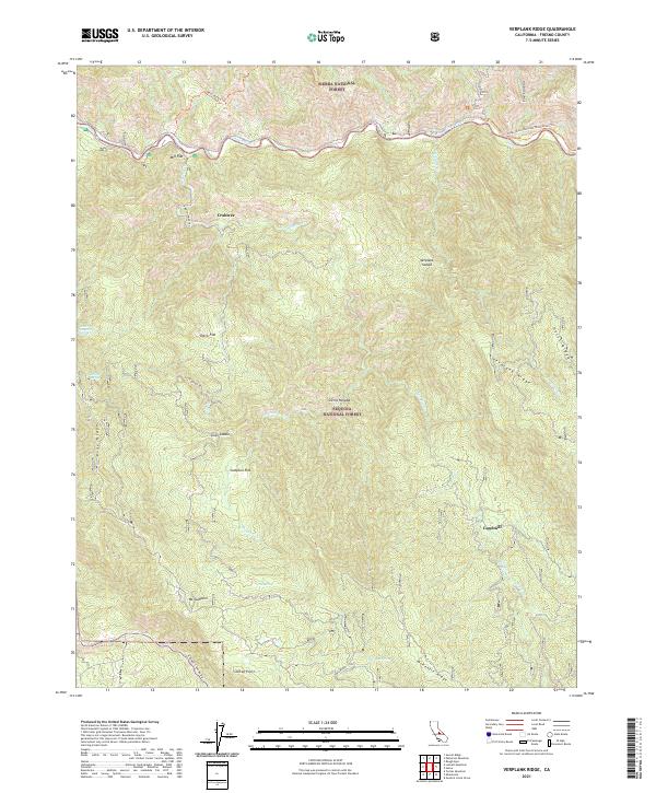 Verplank Ridge, CA — USGS 7.5-minute topo (2021)