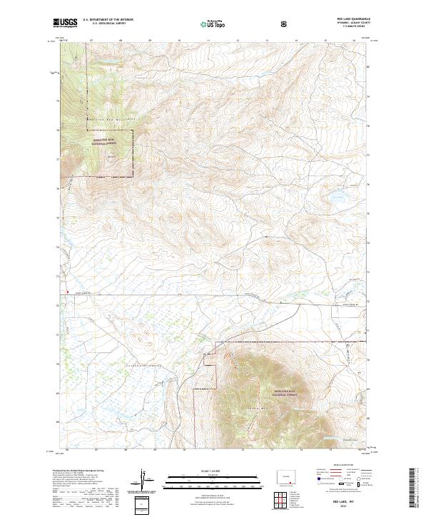 Rex Lake, WY — USGS 7.5-minute topo (2021)