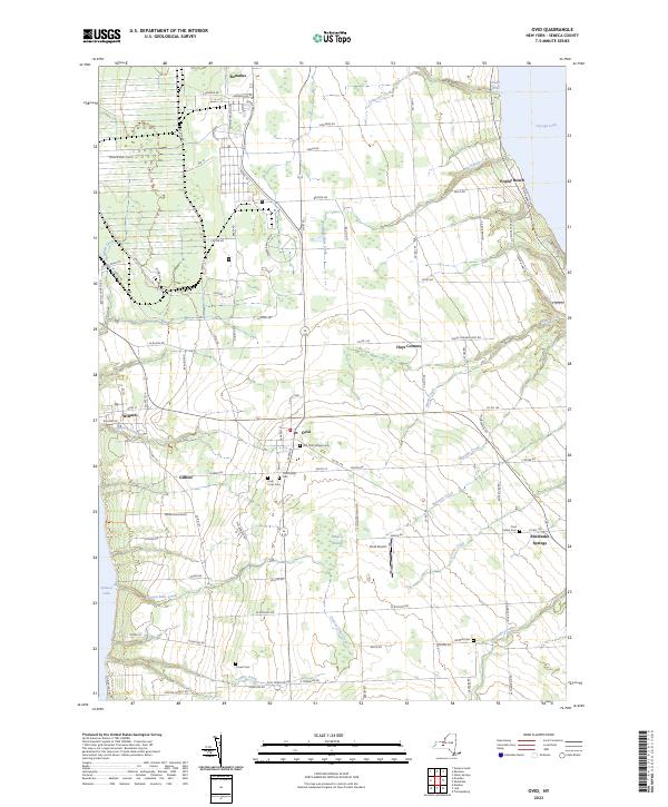 Ovid, NY — USGS 7.5-minute topo (2023)