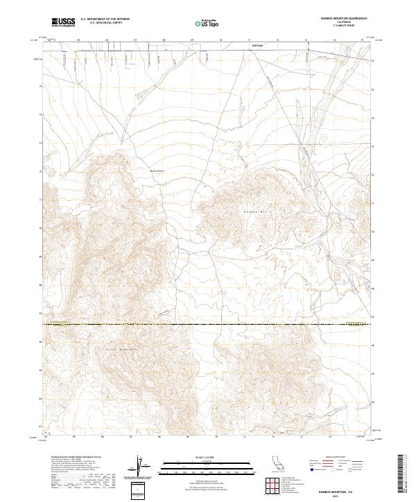 Humbug Mountain, CA — USGS 7.5-minute topo (2021)
