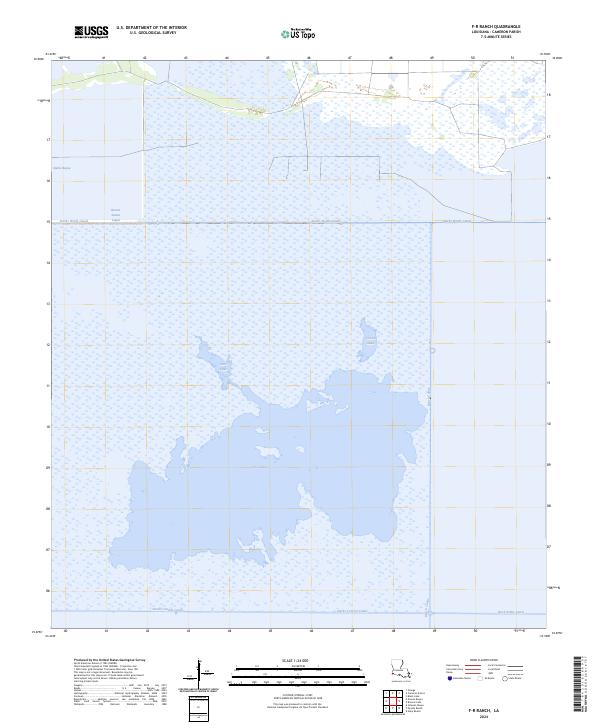 F-R Ranch, LA — USGS 7.5-minute topo (2024)