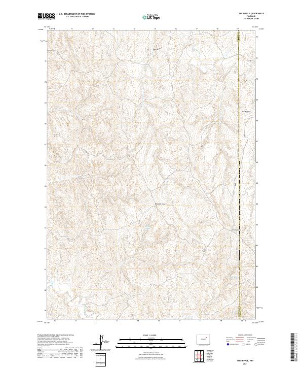 The Nipple, WY — USGS 7.5-minute topo (2021)