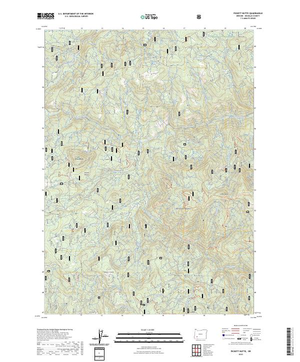 Pickett Butte, OR — USGS 7.5-minute topo (2023)