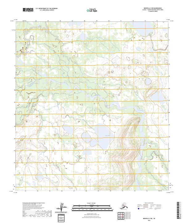 Medfra A-2 NE, AK — USGS 7.5-minute topo (2024)