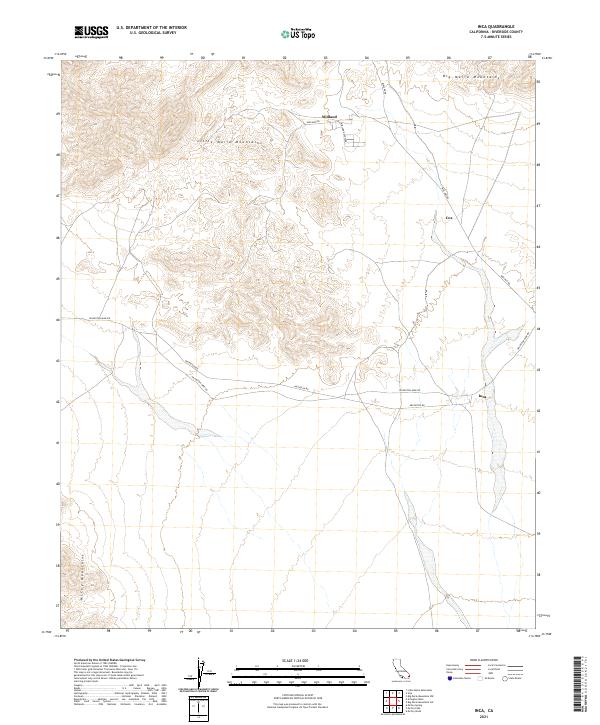 Inca, CA — USGS 7.5-minute topo (2021)