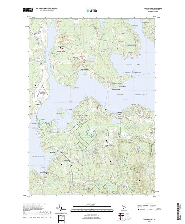Salsbury Cove, ME — USGS 7.5-minute topo (2024)