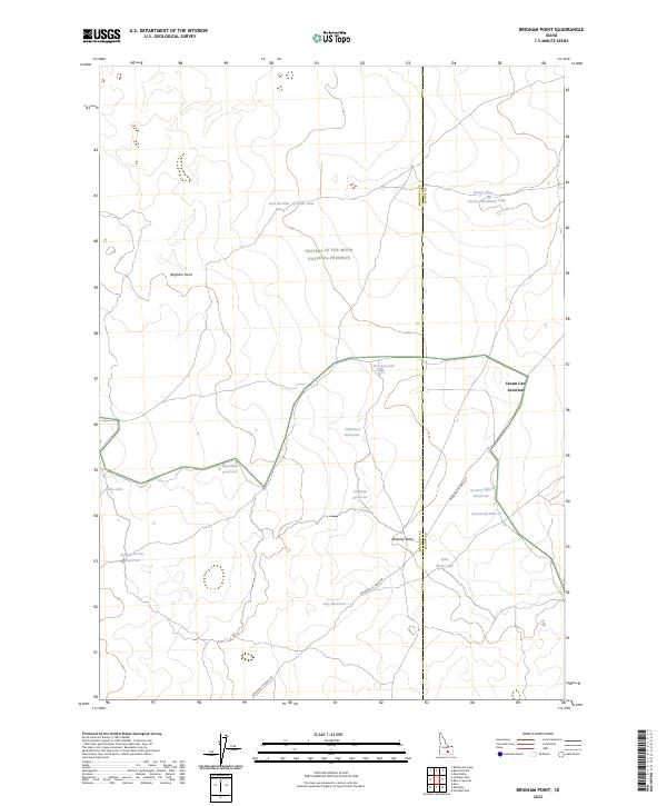 Brigham Point, ID — USGS 7.5-minute topo (2023)