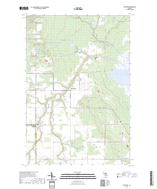 Pickford, MI — USGS 7.5-minute topo (2023)