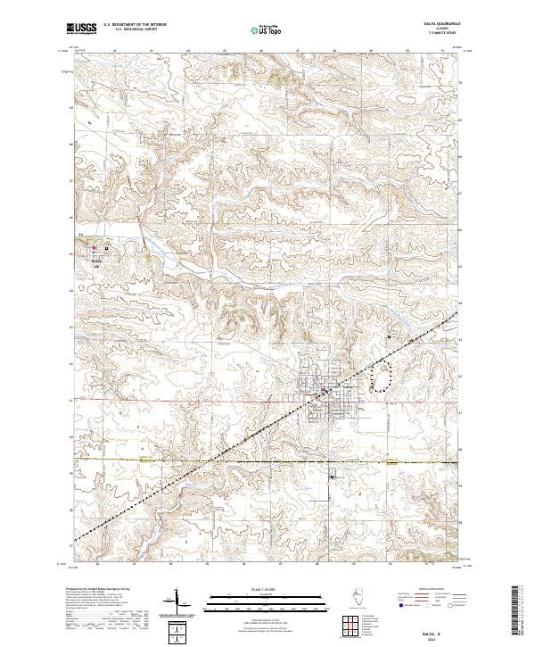 Galva, IL — USGS 7.5-minute topo (2024)