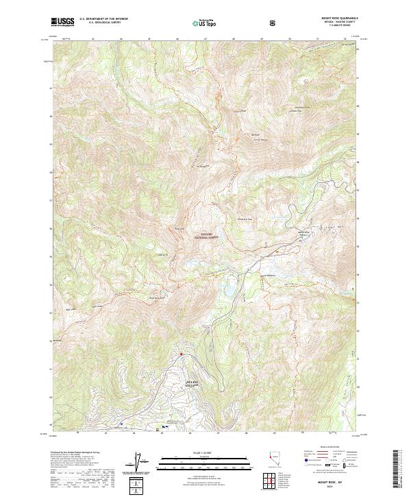 Mount Rose, NV — USGS 7.5-minute topo (2021)