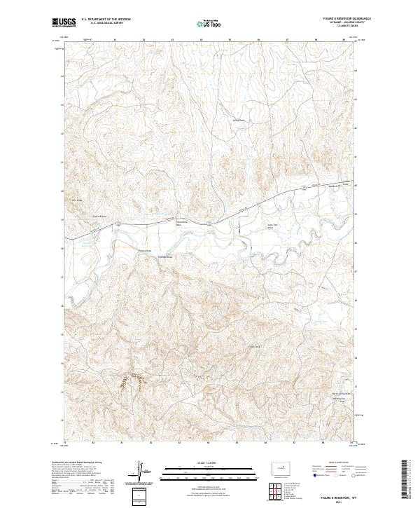 Figure 8 Reservoir, WY — USGS 7.5-minute topo (2021)