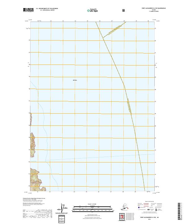 Port Alexander D-2 SW, AK — USGS 7.5-minute topo (2021)