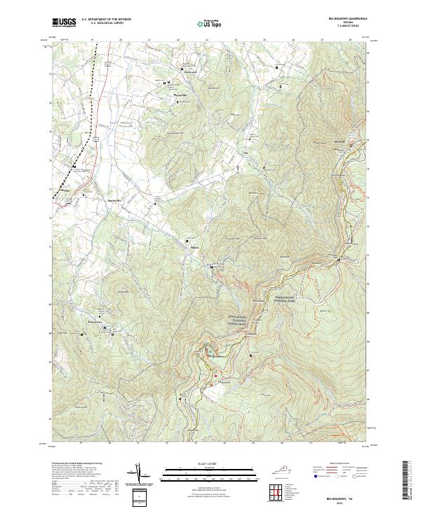 Big Meadows, VA — USGS 7.5-minute topo (2022)