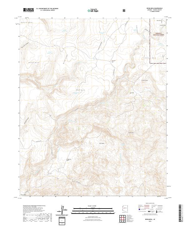 Behm Mesa, AZ — USGS 7.5-minute topo (2021)