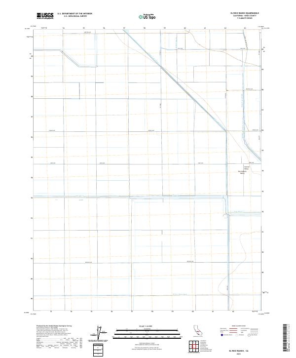 El Rico Ranch, CA — USGS 7.5-minute topo (2021)