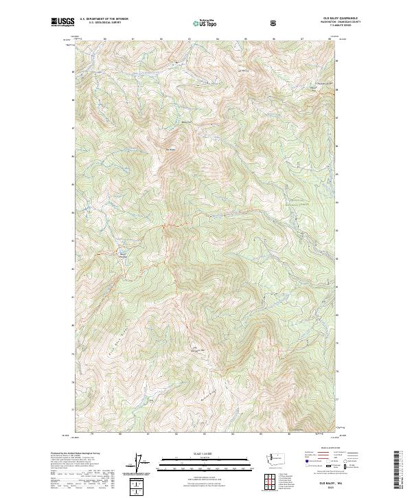 Old Baldy, WA — USGS 7.5-minute topo (2023)