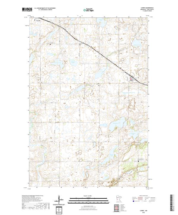 Lowry, MN — USGS 7.5-minute topo (2022)