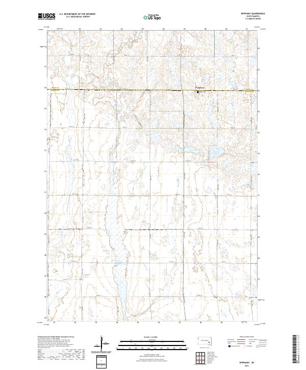 Epiphany, SD — USGS 7.5-minute topo (2021)